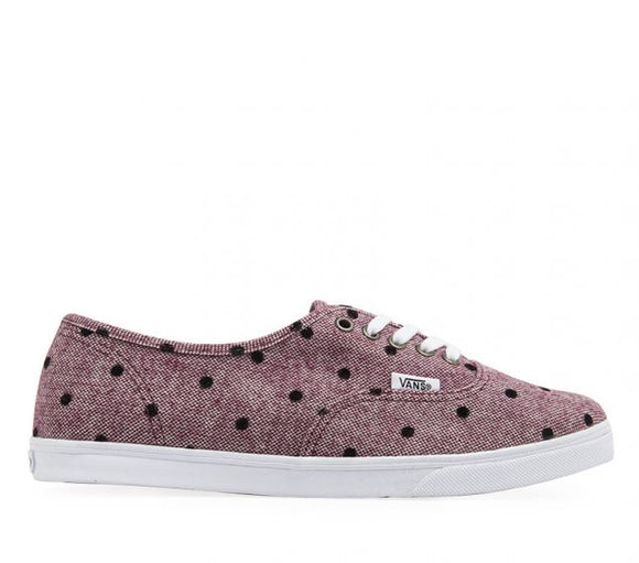VANS |AUTHENTIC | LO PRO | BURGANDY/WHITE - tije2